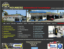 Tablet Screenshot of holmbergautomotive.com